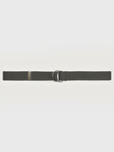 D-Ring Contrast Web Belt - Moss Green