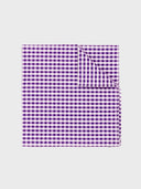Gingham Pocket Square - Deep Purple Gingham