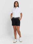 Knit Dress Shirt Short Sleeve - White
