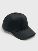 5-Panel Twill Cap - Black