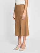Ashley Midi Skirt - Almond