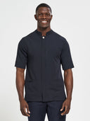 LS Bellman Jacket with Nehru Collar - Navy