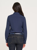 Classic Blouse - Navy Jet