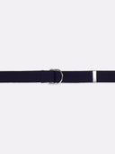 D-Ring Contrast Web Belt - Dark Navy Blue
