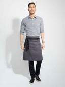 Tavern Full Apron - Grey/Black