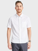 X1 Performance Knit Dress Shirt - SS - White