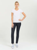 Women's V-Neck Tee - White