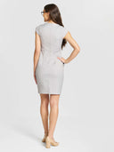 Erin Solid Dress - Dove Grey