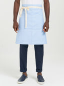 Three Pocket Waist Apron - Sky Blue Canvas