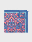 Paisley Arabesque Print Pocket Square - Multi Color