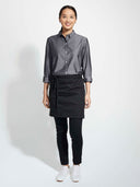 Half Bistro Apron - Black