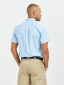 Performance Button-Down Short Sleeve - Light Blue/Light Stone