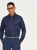 X1 Performance Knit Shirt Long Sleeve - Dark Navy