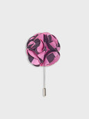 Lapel Flower - Pink/Grey