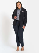 Classic Gingham Blouse - Black