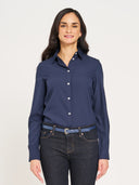 Classic Blouse - Navy Jet