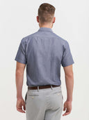James Short Sleeve Shirt - Blue Chambray