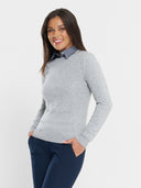 Melange Crewneck Sweater - Heather Grey