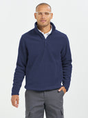 Essential Quarter Zip Fleece Pullover - Navy