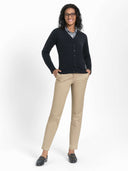 2 Pocket V-Neck Cardigan - Black