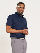 X1 Performance Knit Dress Shirt - SS - Dark Navy
