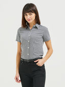 Gingham Blouse - Black