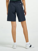 Flat Front Work Short - Dark Navy