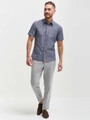James Short Sleeve Shirt - Blue Chambray