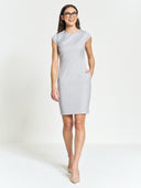Erin Solid Dress - Dove Grey