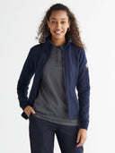 Zip Front Fleece Jacket - Navy
