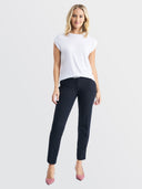 Flowy Muscle Tee With Rolled Cuffs - White