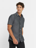James Short Sleeve Shirt - Indigo Grey