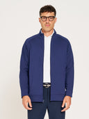 Stretch Full-Zip Cadet Jacket - True Navy