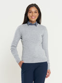 Melange Crewneck Sweater - Heather Grey