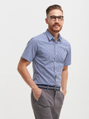 Gingham Shirt - Navy