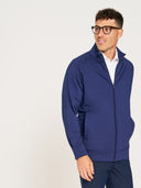 Stretch Full-Zip Cadet Jacket - True Navy