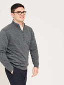 1/4-Zip Sweater - Deep Black