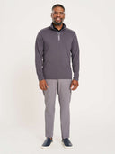 Textured 1/4-Zip Pullover - Iron Grey
