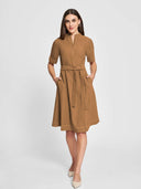 Monica Dress - Almond