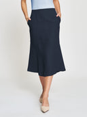 Ashley Midi Skirt - Navy