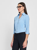 Ladies' Perfect Blouse Three Quarter Sleeve - Ice Blue