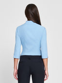 Ladies' Perfect Blouse Three Quarter Sleeve - Ice Blue
