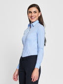 Classic Gingham Blouse - Light Blue