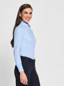 Classic Gingham Blouse - Light Blue