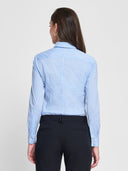 Classic Gingham Blouse - Light Blue