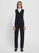 6 Button Vest - Black