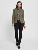 Essential Blouse - Charcoal Chambray Dots