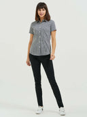 Gingham Blouse - Black