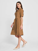 Monica Dress - Almond