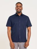 X1 Performance Knit Dress Shirt - SS - Dark Navy